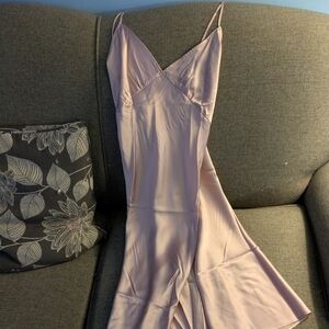 Mommesilk Pale Pink Silk Slip Dress NWT